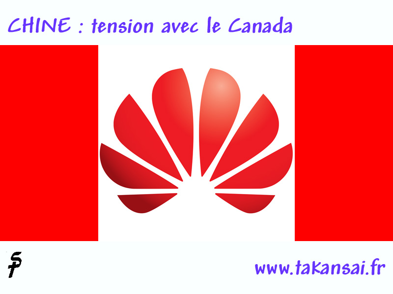 Dessin du mois 2019-02 – Affaire Huawei : tensions entre le Canada et la Chine