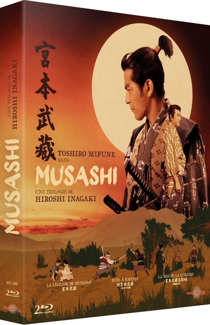 La trilogie Musashi de Hiroshi Inagaki sort en coffrets DVD et Blu-ray.