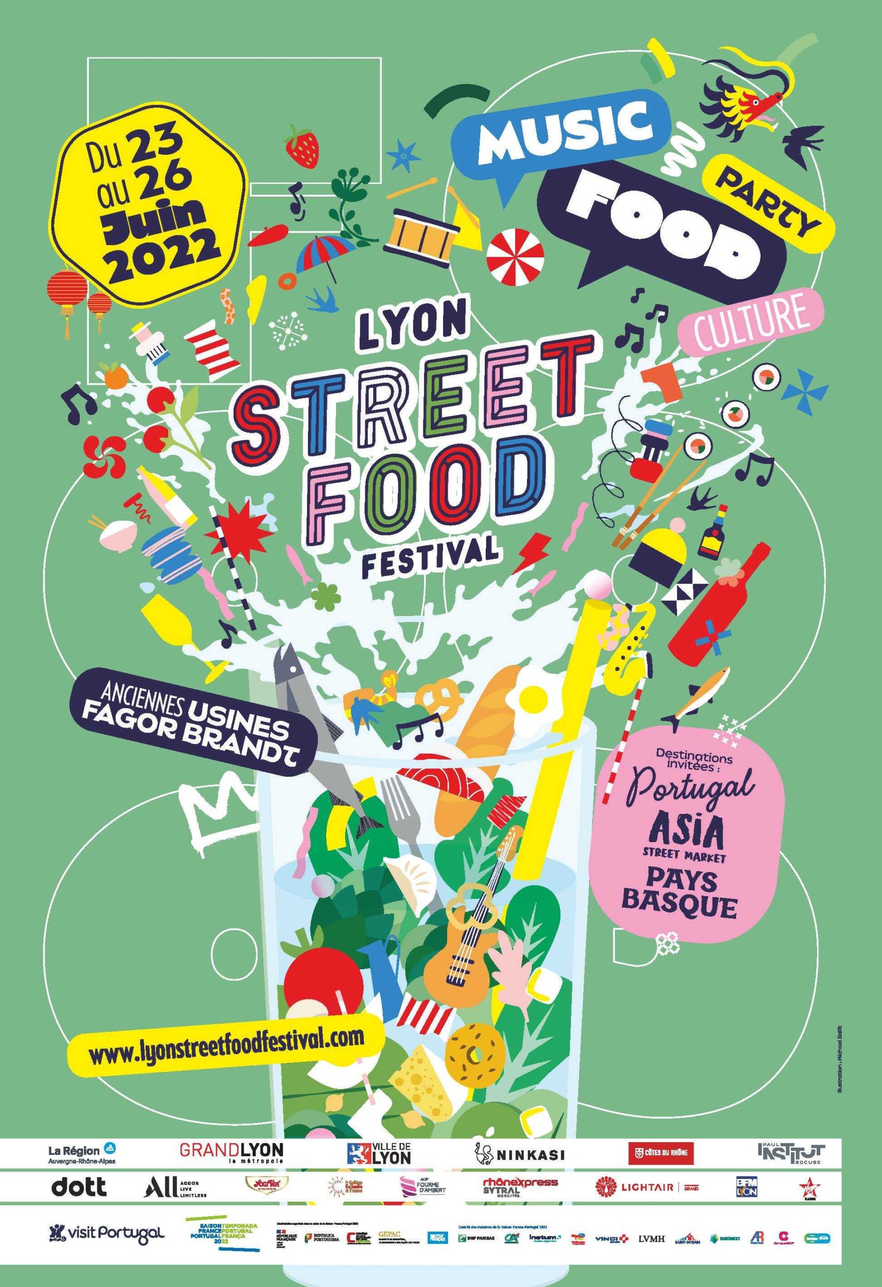 Lyon Street Food Festival du jeudi 23 au dimanche 26 juin.