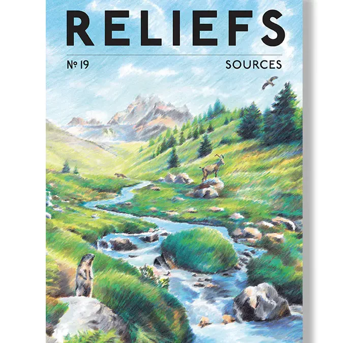 Le n° 19 de la revue Reliefs est consacré aux sources.