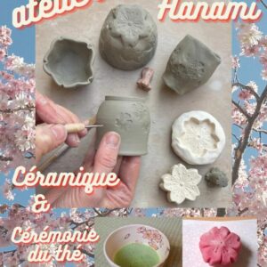 18/04/2026 de 15h à 17h - ATELIER HANAMI CERAMIQUE & CEREMONIE DE THE