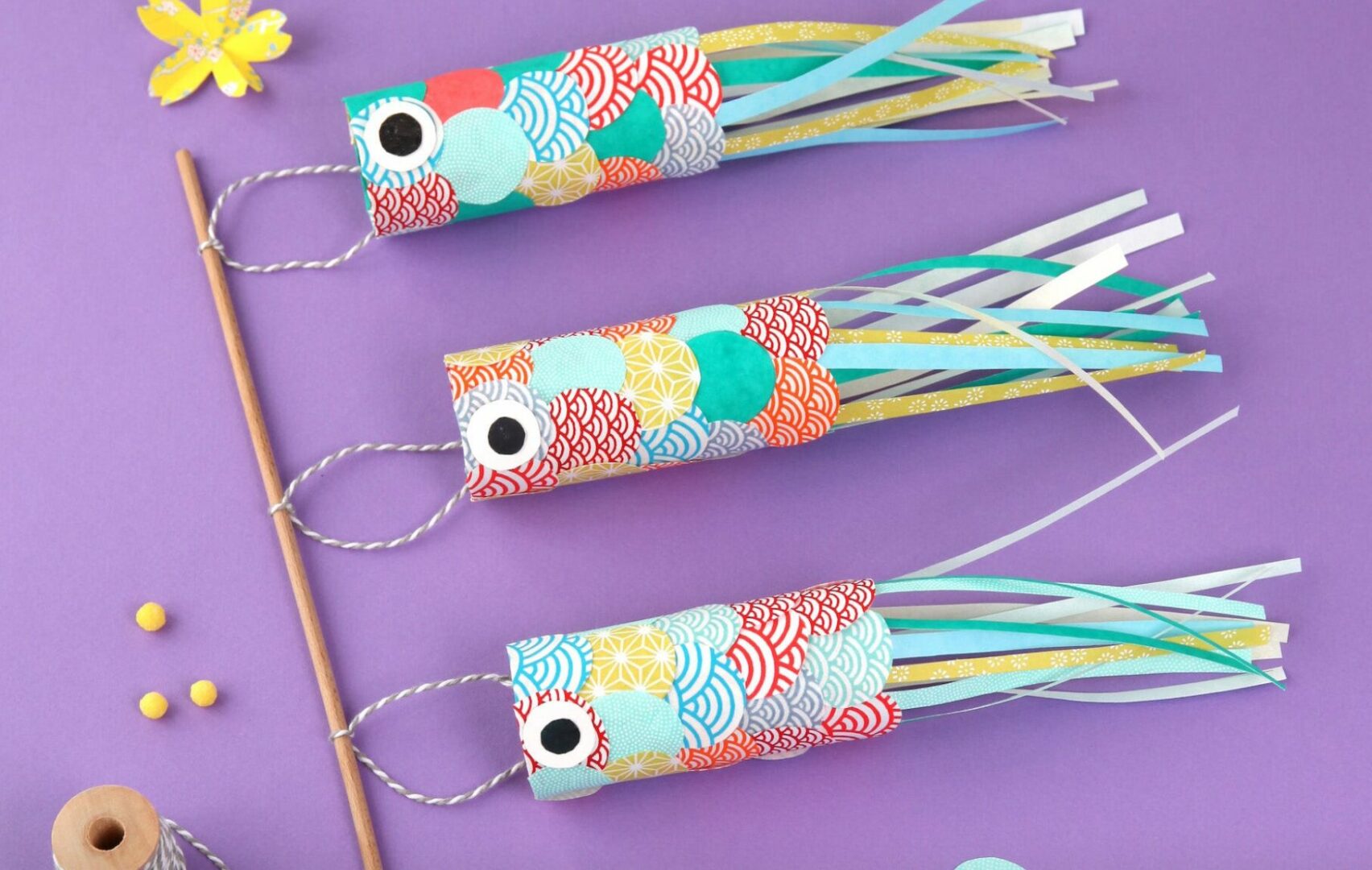 Vacances d'Avril - Réalise des koinoboris ou "banderole de carpes" (à partir de 8 ans)