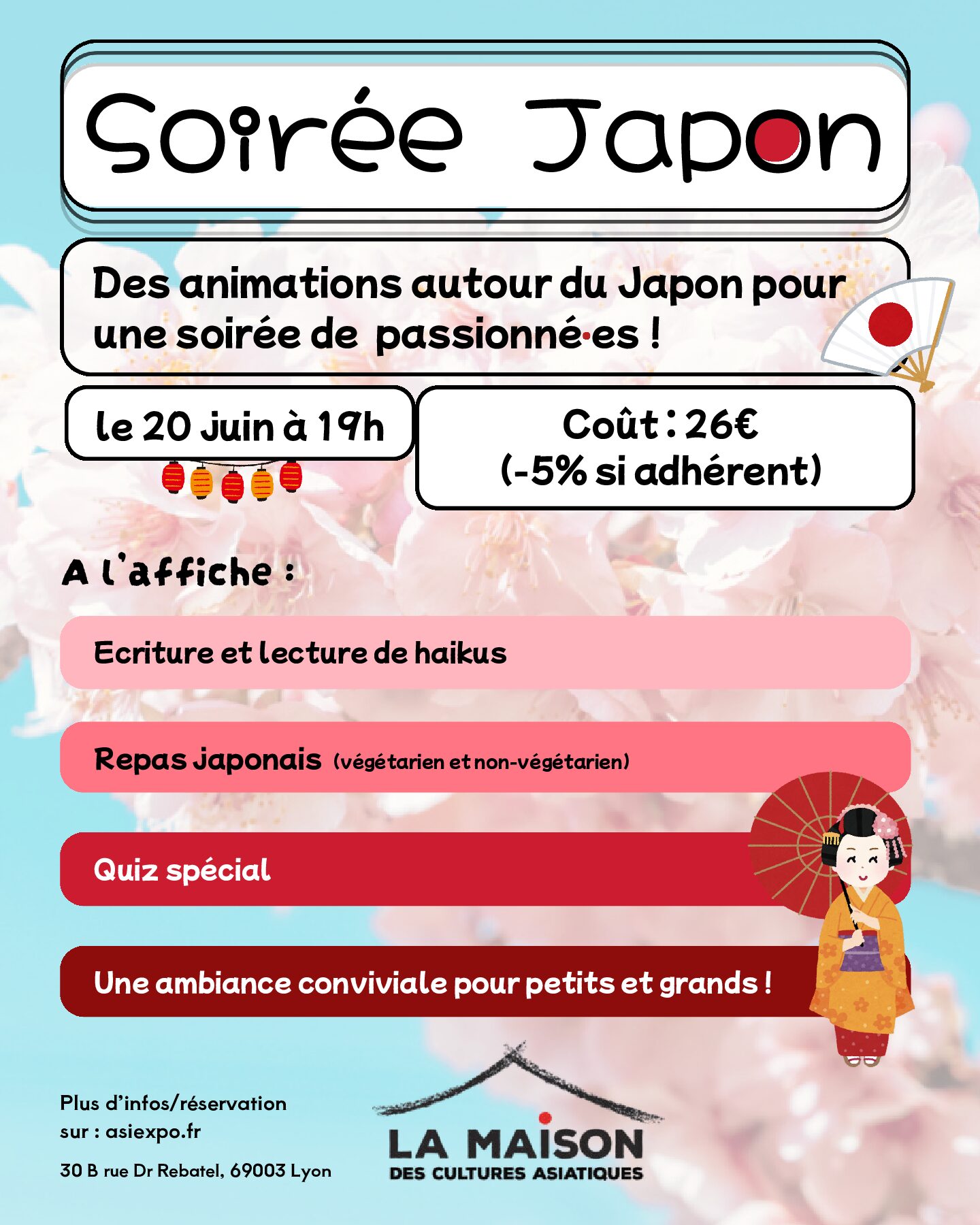 20/06/2026 - Soirée JAPON