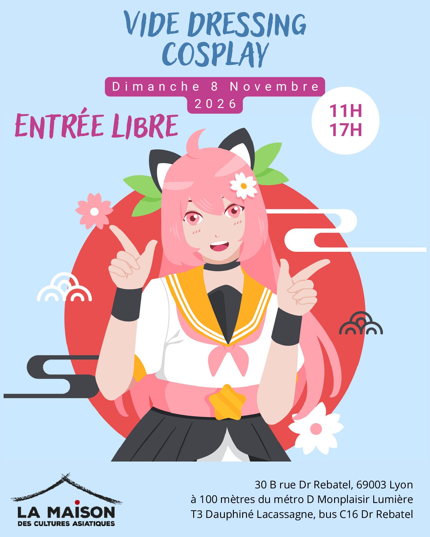 08/11 de 11h à 17h - Vide Dressing Cosplay